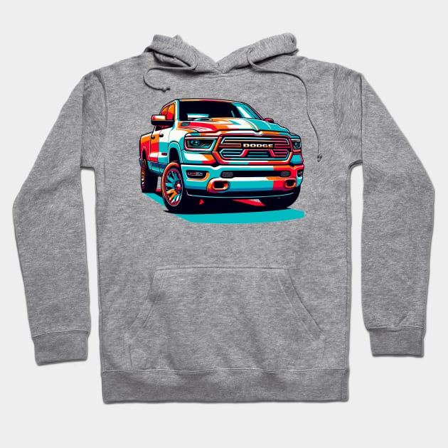 Dodge Ram 1500 Hoodie by Vehicles-Art